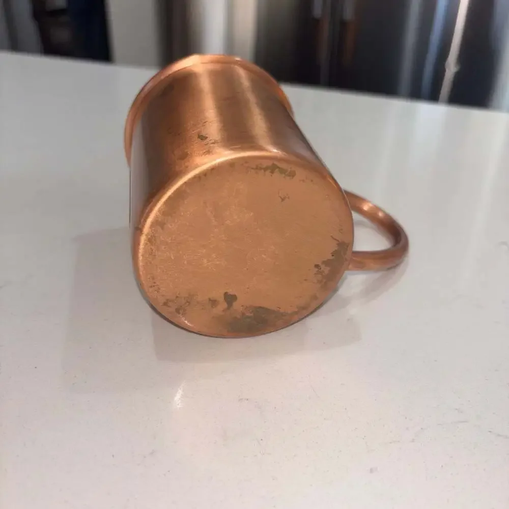 Hangar 1 Vodka Embossed Solid Copper Moscow Mule Mug